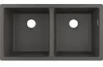 hansgrohe UB-Sp&uuml;le S510-U770 370/370 768x398mm, 2 Hauptbe., o. HL, steingrau