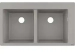 hansgrohe Einbausp&uuml;le S510-F770 370/370 860x490mm, 2 Beck., HL vordef., betongr