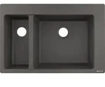 hansgrohe Einbausp&uuml;le S510-F635 180/450 750x490mm, 1 Hpt- u 1 Zu.B, steingrau