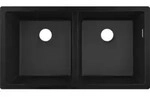 hansgrohe UB-Sp&uuml;le S510-U770 370/370 768x398mm, 2 Beck., o. HL, graphitschw.
