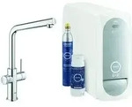 Grohe Sp&uuml;ltisch-Einhebelmischer Blue Home chrom, L-Auslauf-Starter Kit