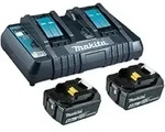 Makita Power Source Kit Li 18,0V 5Ah inkl. Doppelladeger&auml;t