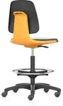 bimos Arbeitsstuhl Labsit 4, PU orange Sitzh&ouml;he 560-810 mm