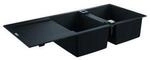 Grohe Komposit-Einbausp&uuml;le K500 80-C 116/50 2.0 rev 116x50cm, m Tropffl, aufl, 2 B,