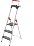 Hailo L100 TopLine, Alu-Sicherheits-Stehleiter, 3 Stufen
