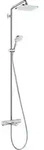 hansgrohe Showerpipe Croma E 280 mit Wannenthermostat, 1jet, chrom