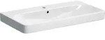 Geberit Waschtisch Smyle Square 90x48cm, we., mit Hahnloch, mit &Uuml;berlauf