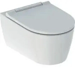 Geberit Wand-WC, Tiefsp&uuml;ler One mit WC-Sitz, wei&szlig;/wei&szlig; Keratec