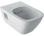 Geberit Wand-WC, Tiefsp&uuml;ler Renova Plan 6/5 l, teilgeschl. Form, rimfree, wei&szlig;