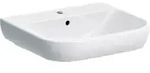 Geberit Waschtisch Smyle 55x48cm, KeraTect/we, m Hahnl., m &Uuml;L