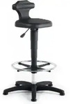 bimos StehhilfeFlex mit Gleiter und Fu&szlig;ring PU-Schaum schwarz Sitzh&ouml;he 500-780 mm