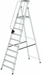 MUNK Aluminium-Stehleiter einseitig begehbar 10 Stufen