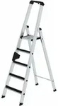MUNK Aluminium-Stehleiter einseitig begehbar clip-step 5 Stufen