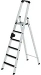 MUNK Aluminium-Stehleiter einseitig begehbar clip-step 6 Stufen