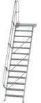 MUNK Aluminium-Treppe Plattform 60&deg; 13 Stufen