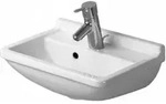 Duravit Handwaschbecken Starck 3 45x32cm, m HL, &Uuml;L, Hahnlochbank, wei&szlig;