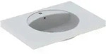 Geberit Waschtisch Preciosa 80x55cm, w, m Hahnl., m &Uuml;L, m Ablagefl.