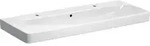 Geberit Waschtisch Smyle Square 120x48cm, HL li + re, m &Uuml;L, KeraTect/we