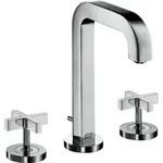 hansgrohe 3-Loch-Waschtischarmatur 170 Axor Citterio m A 140mm, Kreuz, ZugstAblGar,