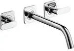 hansgrohe Fertigset Axor Citterio M UP-3-Loch-Waschtischarmatur, Ausl. 226mm, Roset.,