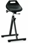 bimos Industriestehhilfe PU-Sitz klappbar Sitzh&ouml;he 650-850 mm