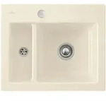 V&B Sp&uuml;le Subway 60 XM m Abl.garn, Exzenter, crema CeramicPlus