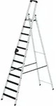 MUNK Aluminium-Stehleiter einseitig begehbar clip-step 12 Stufen