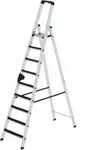 MUNK Aluminium-Stehleiter einseitig begehbar clip-step 9 Stufen