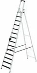 MUNK Aluminium-Stehleiter einseitig begehbar clip-step 14 Stufen