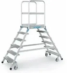 ZARGES Podesttreppe beidseitig 6 Stufen