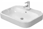 Duravit Waschtisch Happy D.2 65x49,5cm, we, m HL, &Uuml;L, Hahnlochbank