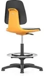 bimos Arbeitsstuhl Labsit 3, PU orange Sitzh&ouml;he 520-770 mm