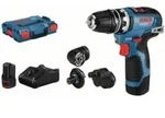 Bosch Akku-Bohrschrauber GSR 12V-35 FC mit 2 x 3,0 Ah Li-Ion Akku 4 Aufs&auml;tze L-BOXX