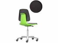 bimos Arbeitsstuhl Labsit mit Rollen Sitzhöhe 450-650 mm PU-Schaum Sitzschale grün