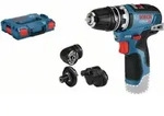 Bosch Akku-Bohrschrauber GSR 12V-35 FC Solo Version 4 Aufs&auml;tze L-BOXX