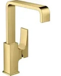 hansgrohe Waschtisch-Einhebelmischer 230 Metropol m HG, Pus-Op-Abl, A 165mm, pol. gol