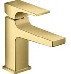 hansgrohe Waschtisch-Einhebelmischer 100 Metropol m HG, Pus-Op-Abl, A 127mm, pol. gol