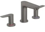 hansgrohe 3-Loch-Waschtischarmatur Talis E m Zugst.Abl.Gar., brushed black chrome