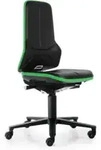 bimos Arbeitsstuhl ESD Neon 2, gr&uuml;n Sitzh&ouml;he 450-620 mm mit Rollen, ohne Polster