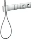 hansgrohe Fertigset Select Axor Edge UP-Thermostat, 4 Verbr., Diamantschl., chr