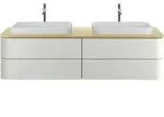 Duravit Aufsatzwaschtisch Happy D.2 Plus 60x40cm, geschli., o HL, &Uuml;L, HLB, wei&szlig;