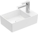 V&B Handwaschbecken Memento 2.0 40x26cm, m Hahnl., o. &Uuml;L, wei&szlig; alpin ; Villeroy &