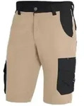 FHB Bermuda THEO beige-schwarz Gr. 42 Baumwolle Polyester 300 g/m2