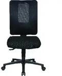 B&uuml;rodrehstuhl m.Synchrontechnik schwarz/schwarz 460-560mm Trgf.110kg TOPSTAR