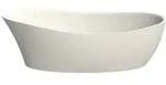 Hoesch Freisteh-Badewanne Namur Lounge wei&szlig; matt, Solique, 190x90cm, verchromt