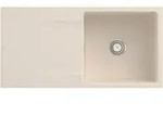 V&B Fl&auml;chenb&uuml;ndige Sp&uuml;le Siluet 60 Flat m Abl.garn, Hand., ivory CeramicPlus