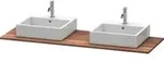 Duravit Massivholzkonsole XSquare 160x55cm, Ami. Nb, m 2 Auss., B beids.