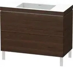 Duravit Waschtischunterschrank c-bonded L-Cube 100x48cm, o HL, N geb., 2 Ausz., steh.