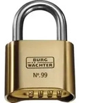 Burg W&auml;chter Zahlen-Vorhangschloss No. 99 Ni 50 SB