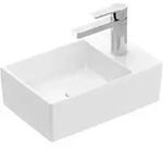 V&B Handwaschbecken Memento 2.0 40x26cm, m Hahnl., o. &Uuml;L, we alp C-plus